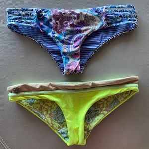 Lot of Maaji Bikini Bottoms- Small- Reversible